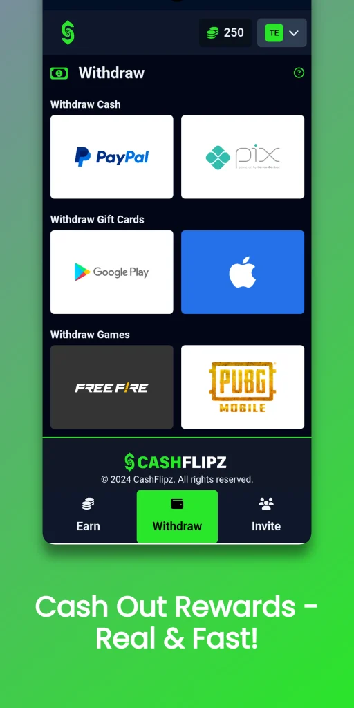CashFlipz : Earn Cash & More app