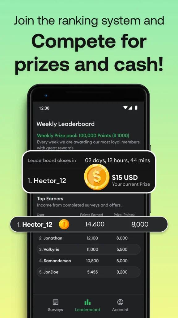 HeyCash : Surveys for Money app (en anglais)