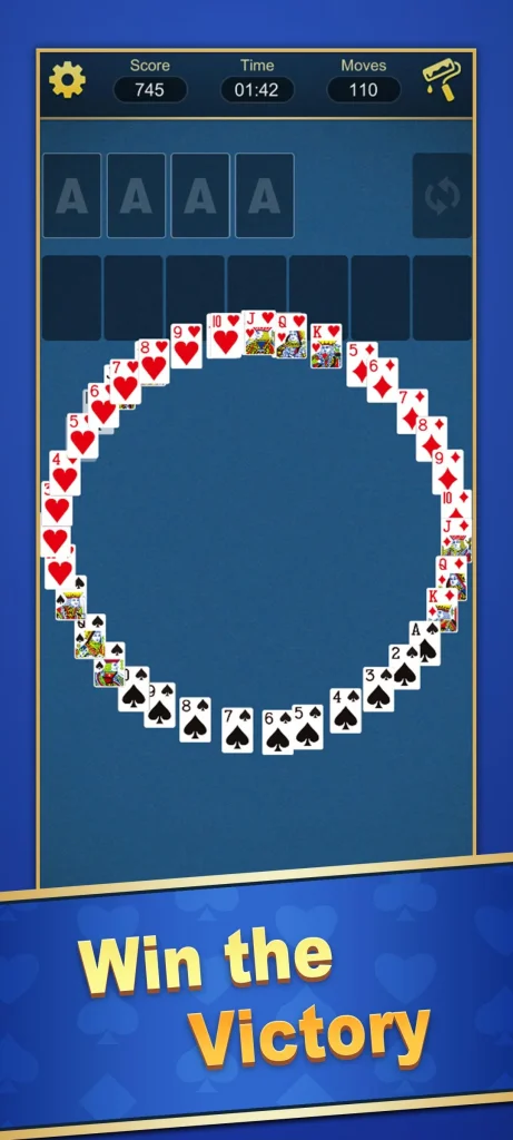 Gold Solitaire Win app 