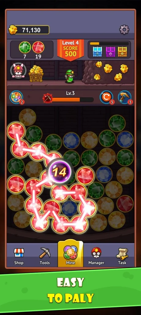 Gem Mine Pop : Blast app