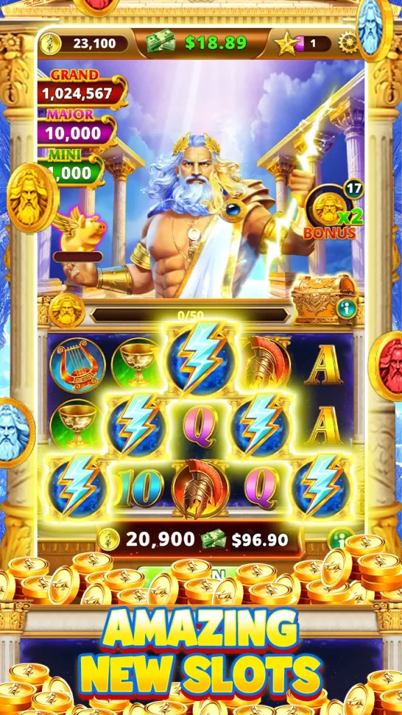 Télécharger Zeus Thunder Slots : Énormément de gains