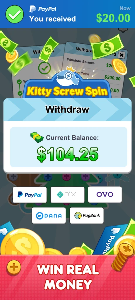 Kitty Screw Spin app