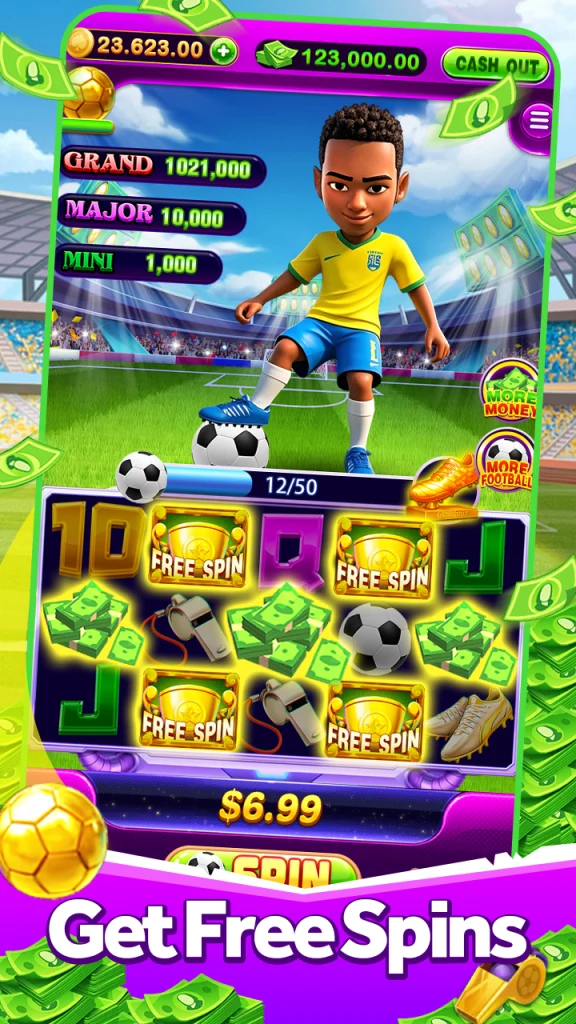 Machine à sous Football : Winning Boom app